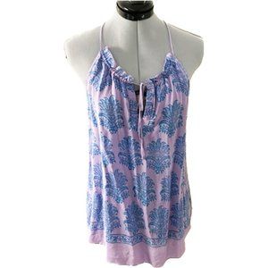 Lavender Anthropologie Silk Top